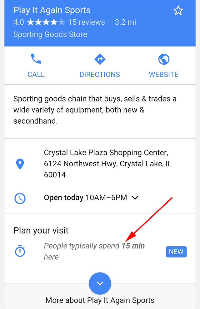 Temps moyen en magasin: Google se la joue cyber-physique!