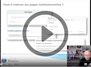 Faut-il indexer les pages institutionnelles ? Vidéo SEO