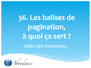 Les balises de pagination, ça sert à quoi ?