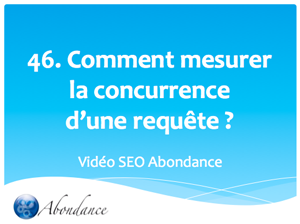 Comment mesurer le niveau de concurrence d'une requête ?