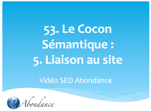 Le Cocon Sémantique : 5. Liaison des cocons au site web