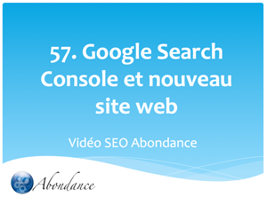 Nouveau Site Web et Compte Search Console