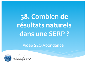 Combien de liens naturels dans une SERP Google ? Vidéo SEO