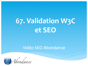 Une page web doit-elle être valide W3C pour être bien référencée ?