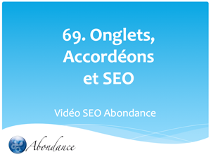 Onglets, Accordéons et SEO