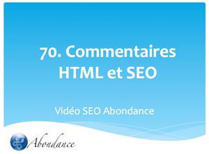 Commentaires HTML et SEO
