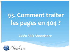 Comment traiter les erreurs 404 ?
