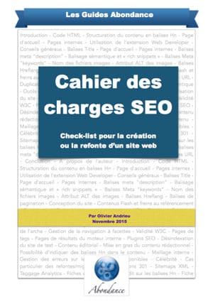 Guide PDF : Cahier des Charges SEO - Check-list pour la création ou la refonte d'un site web - Actualité Abondance