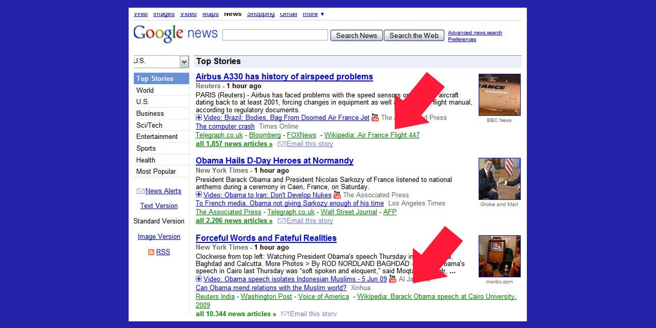 Du Wikipedia dans Google News