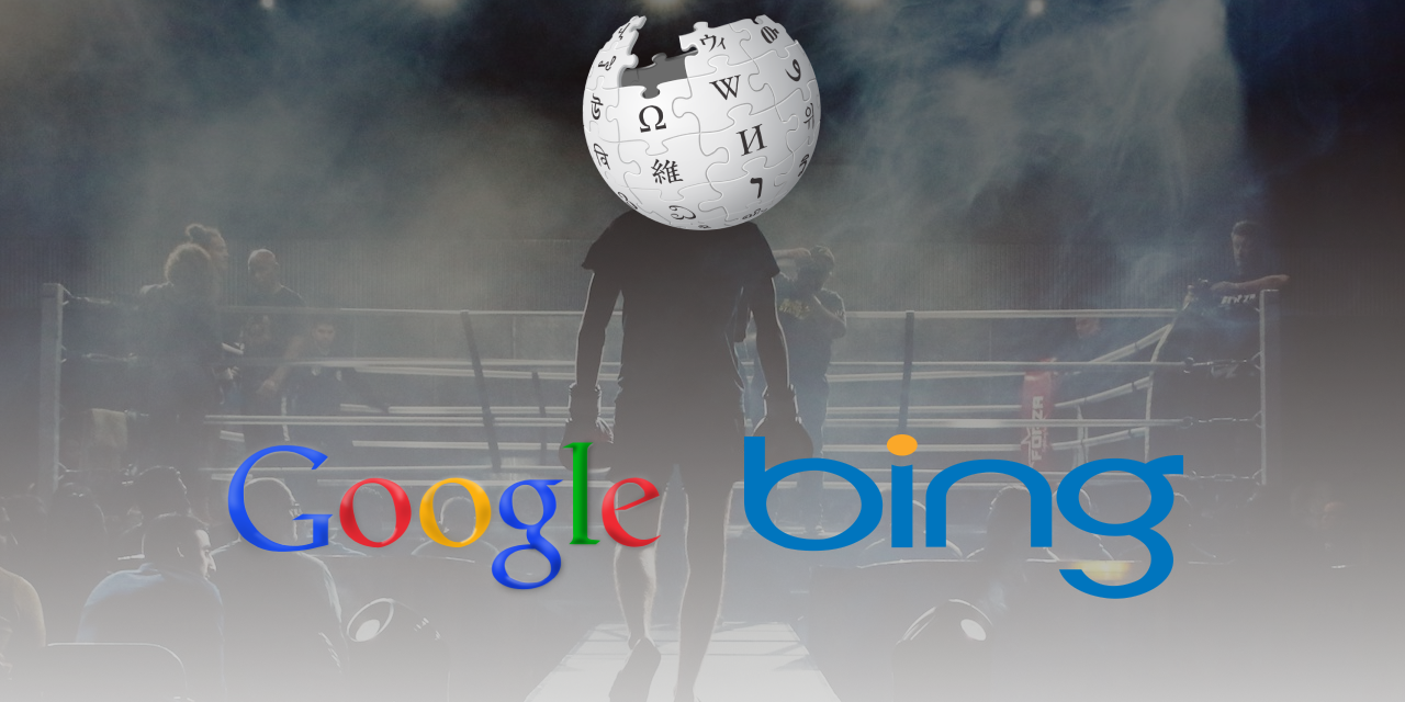 Wikipedia et sa visibilité dans Google et Bing