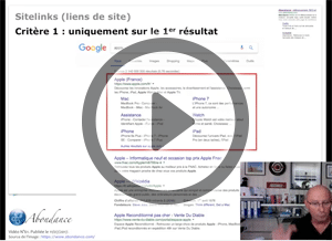 Les SiteLinks (Liens de Site), comment ça marche ? Vidéo SEO