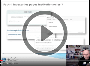 Faut-il indexer les pages institutionnelles ? Vidéo SEO