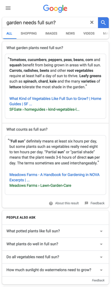 google-multifaceted-featured-snippets