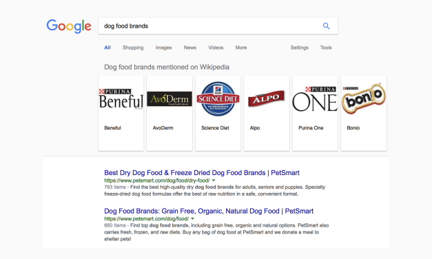 Google rajoute un carousel Wikipedia à ses résultats de recherche