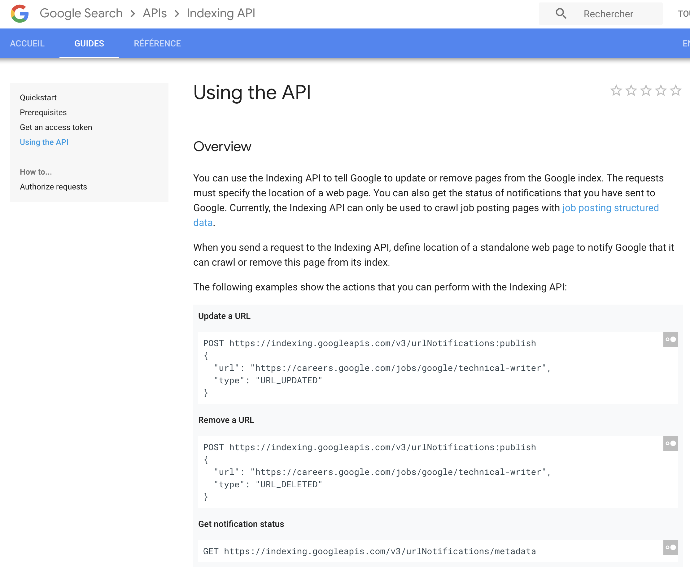 google-indexing-api