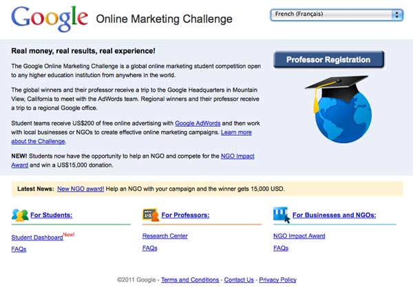 Google Online Marketing Challenge