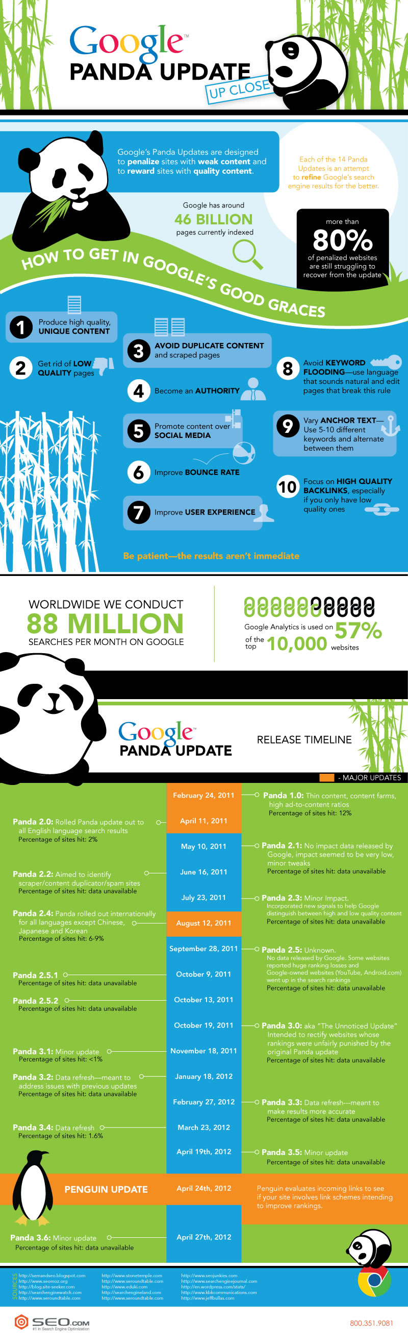 Infographie Google Panda