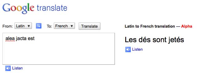 Google Latin