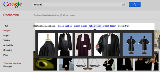 Requetes connexes google images