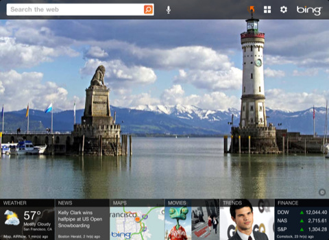 Bing for iPad 1