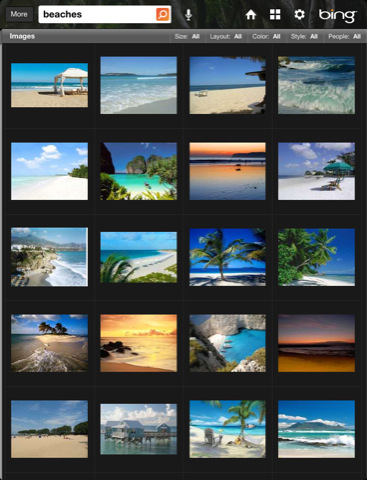 Bing for iPad 4