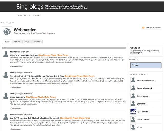 bing-webmaster-forums