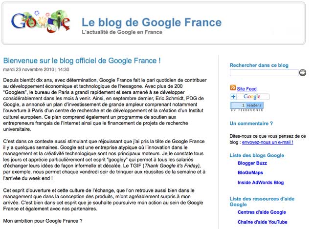 Blog Google France