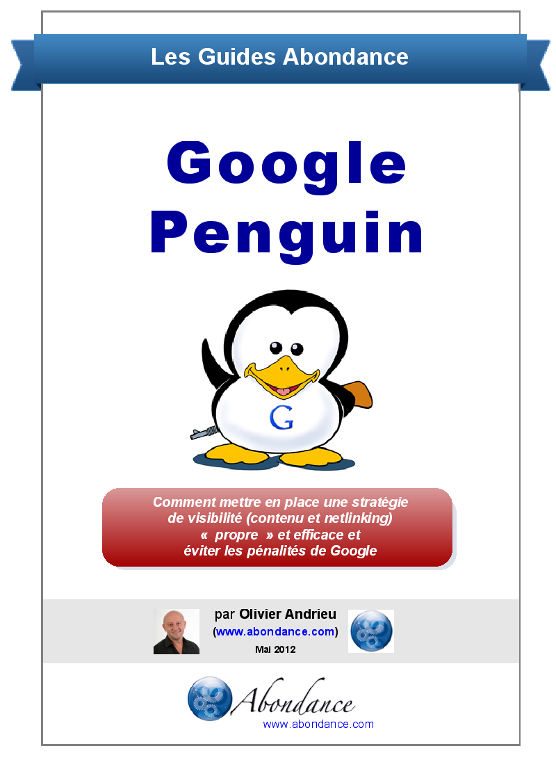 Couverture Guide Google Penguin par Abondance
