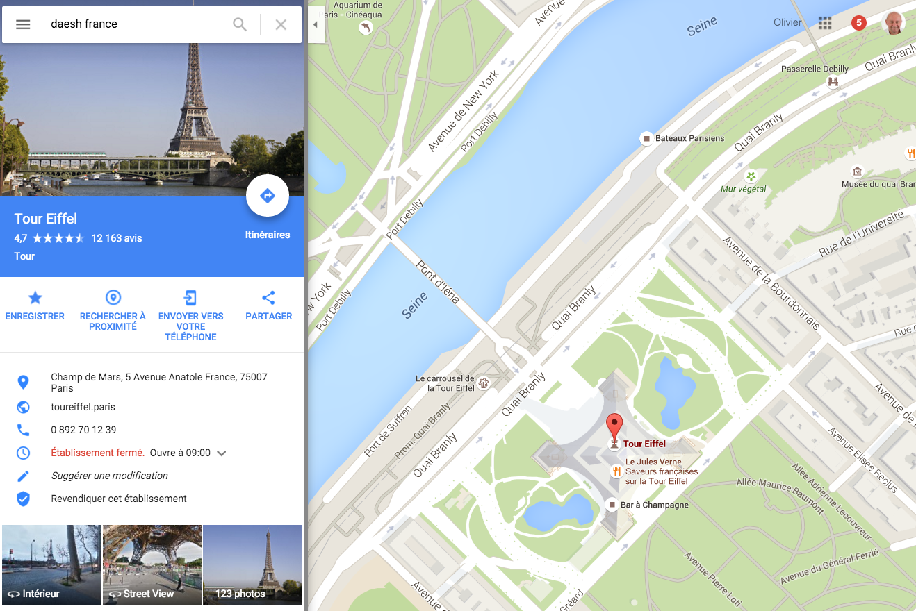 daesh-france-google-maps