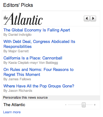 Google News Editors' Picks