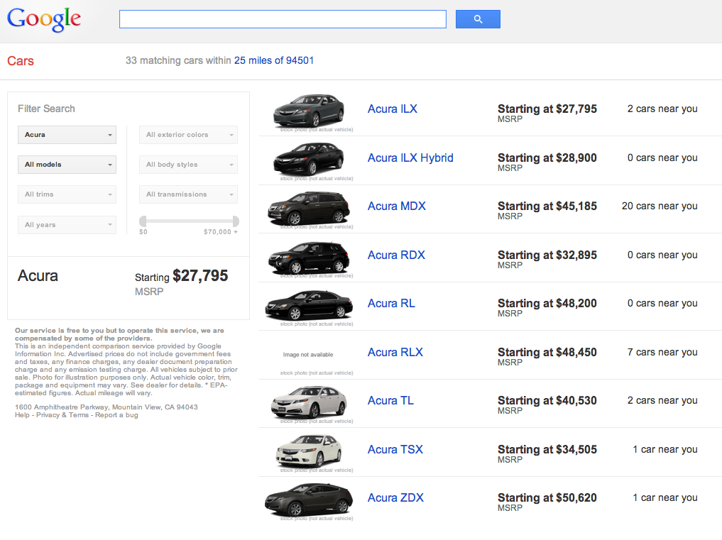 google-cars