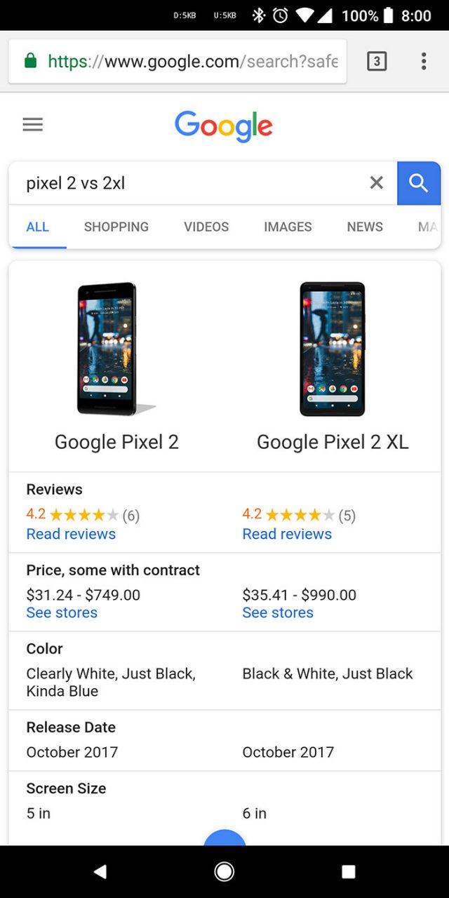 google-comparaison-smartphones
