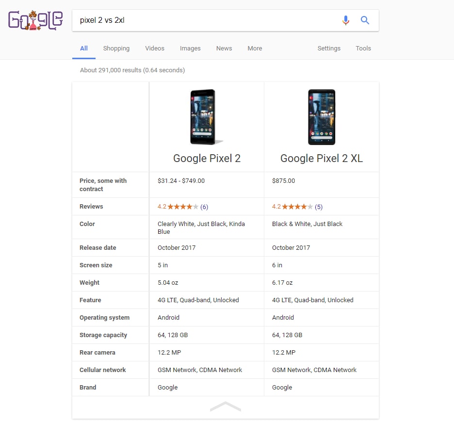 google-comparaison-smartphones