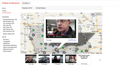 Google elections americaines 2012