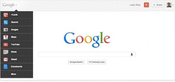 Nouvelle home Google 2012