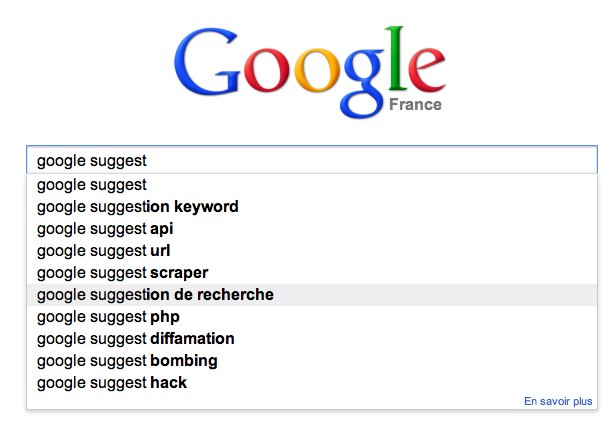 google suggest