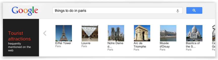 Google Knowledge Graph Paris