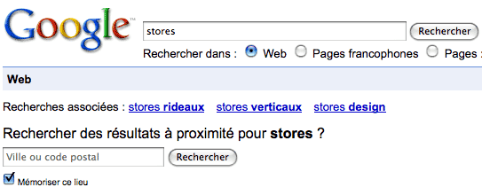 Google recherches localisées 1