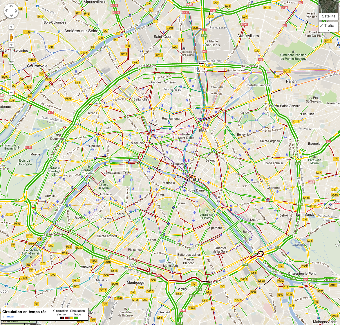 Google transports en commun Paris
