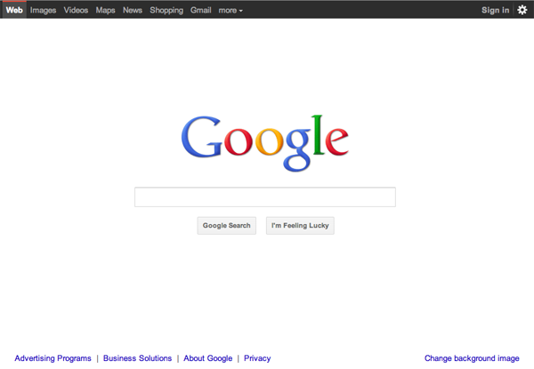 Google nouveau design 2011