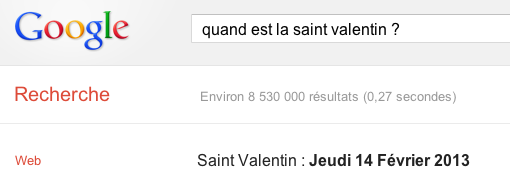 saint valentin google