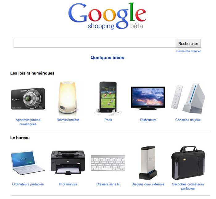 Google Shopping France