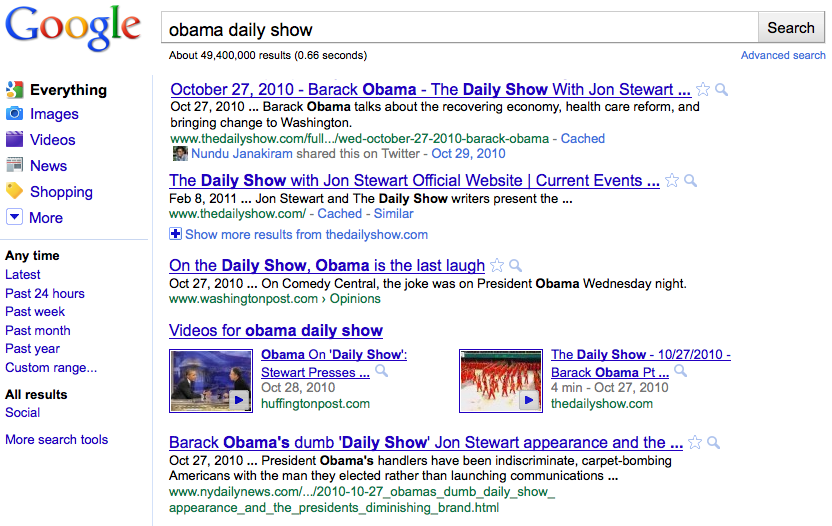 Google Social Search 2