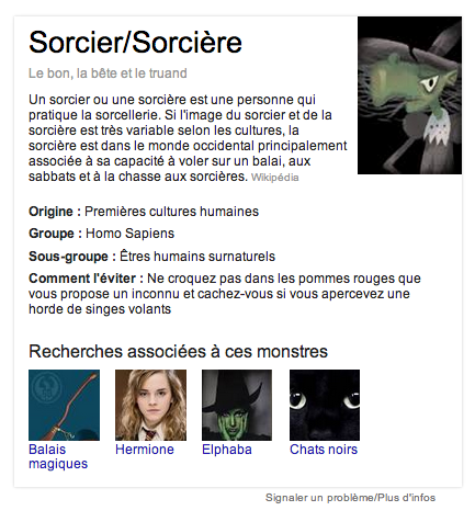 google halloween sorcier