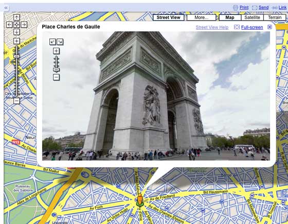 Googel Street Views Paris