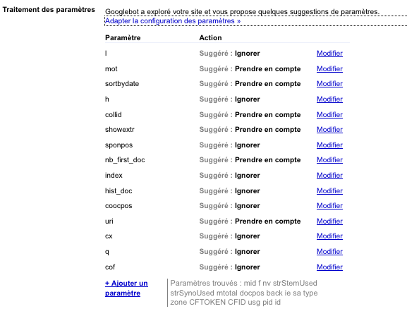 Gestion des parametres - GWT