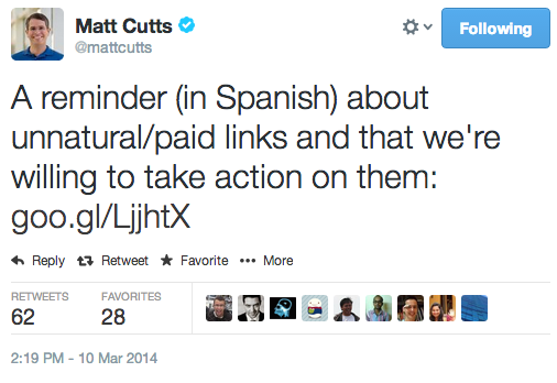 matt-cutts-tweet-liens-espagne