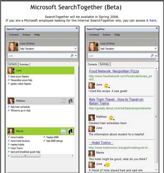 Microsoft Research Search Together