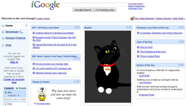 iGoogle nouvelle version