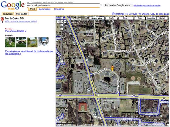 North Oaks Google Maps